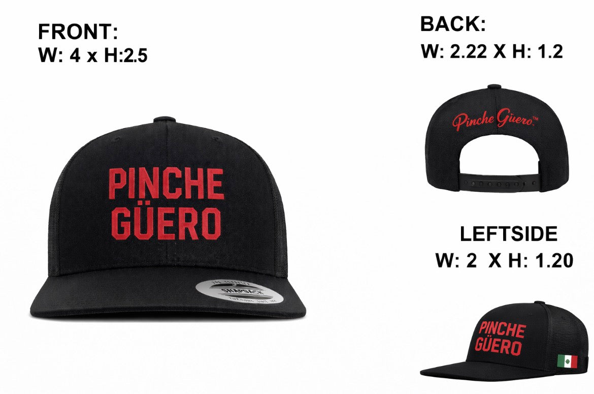 PINCHE GÜERO™ 
Snapback Red Block Edition