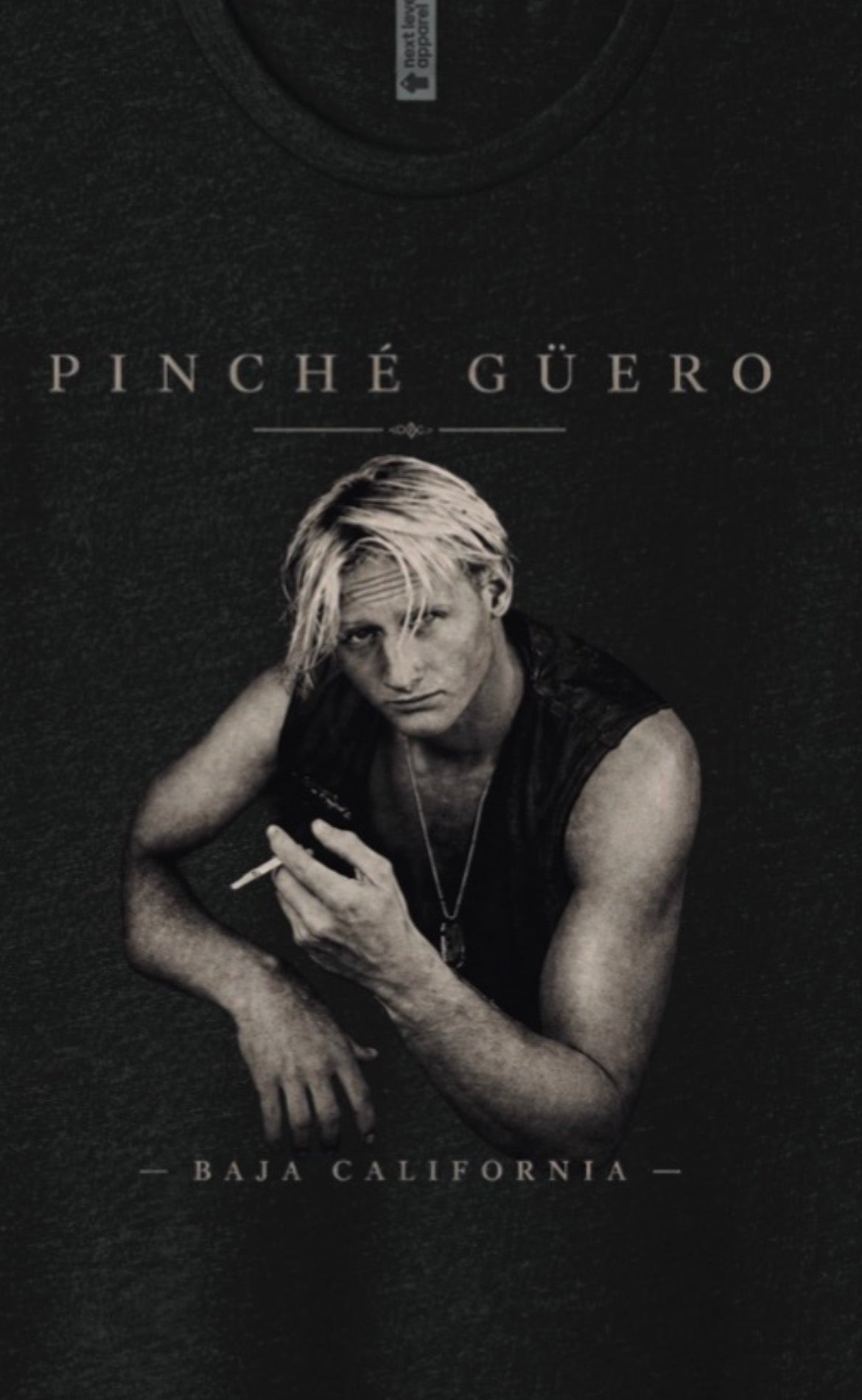 PINCHÉ GÜERO™     Monochrome Portrait Tee                               Baja California Edition
